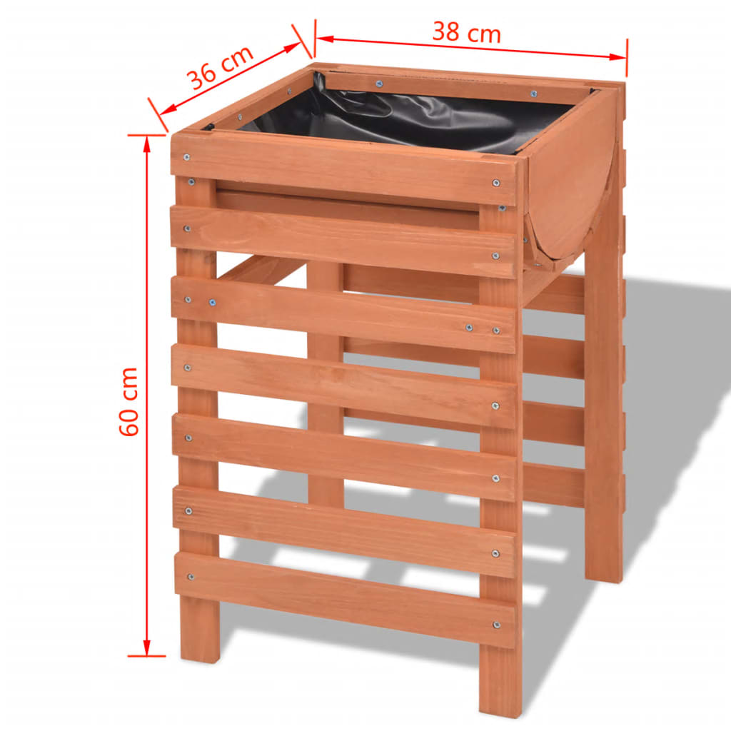 vidaXL Planter 38x36x60 cm Wood