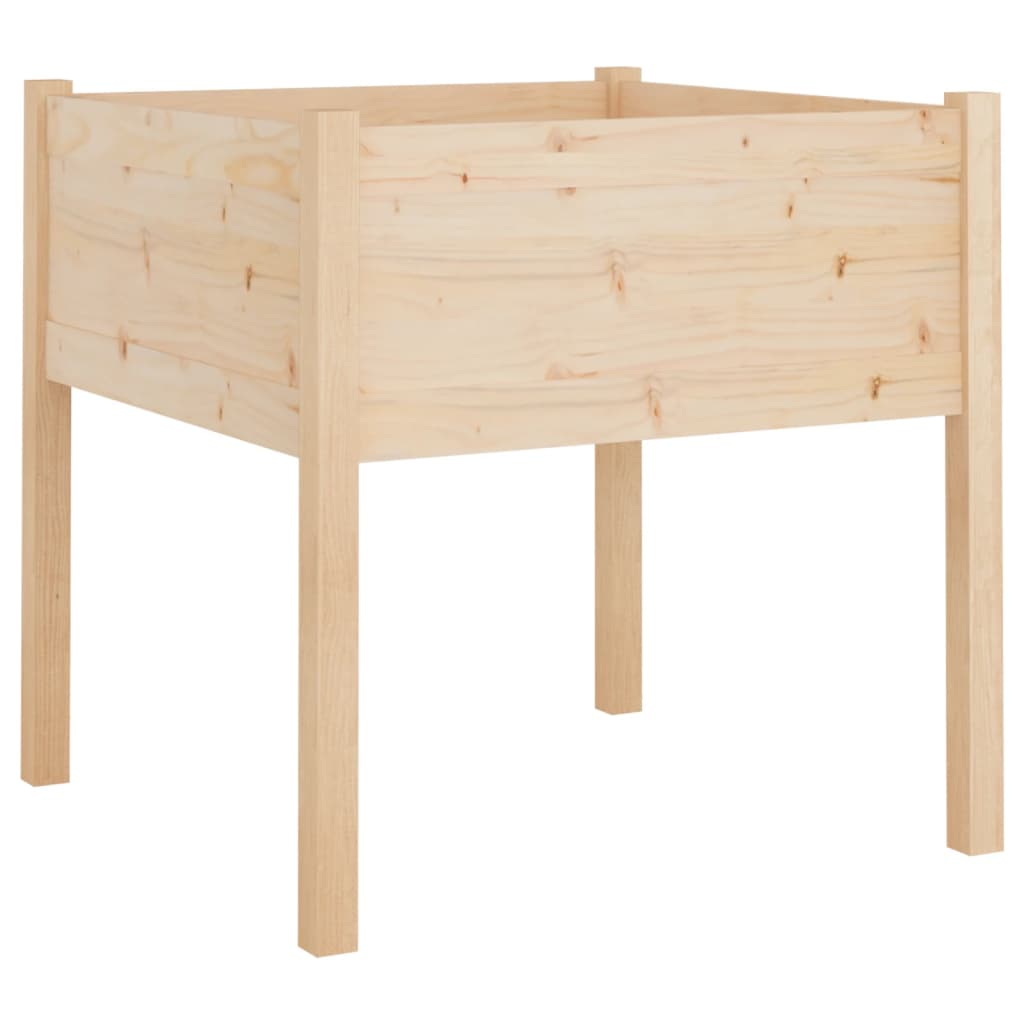 vidaXL Garden Planter 70x70x70 cm Solid Pinewood