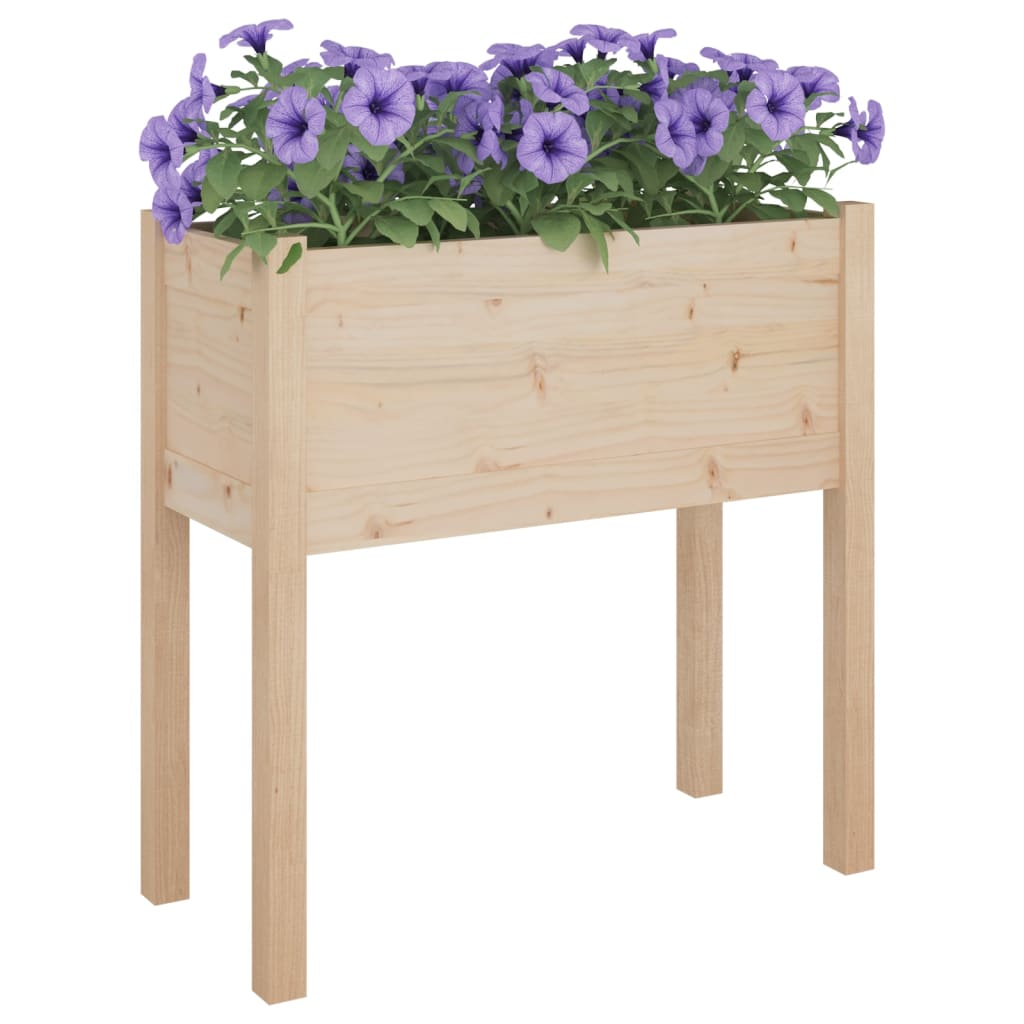 vidaXL Garden Planters 2 pcs 70x31x70 cm Solid Pinewood