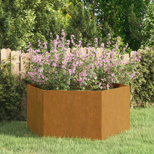 vidaXL Planter Rusty 90x90x45 cm Corten Steel