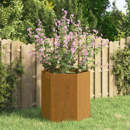 vidaXL Planter Rusty 40x40x45 cm Corten Steel