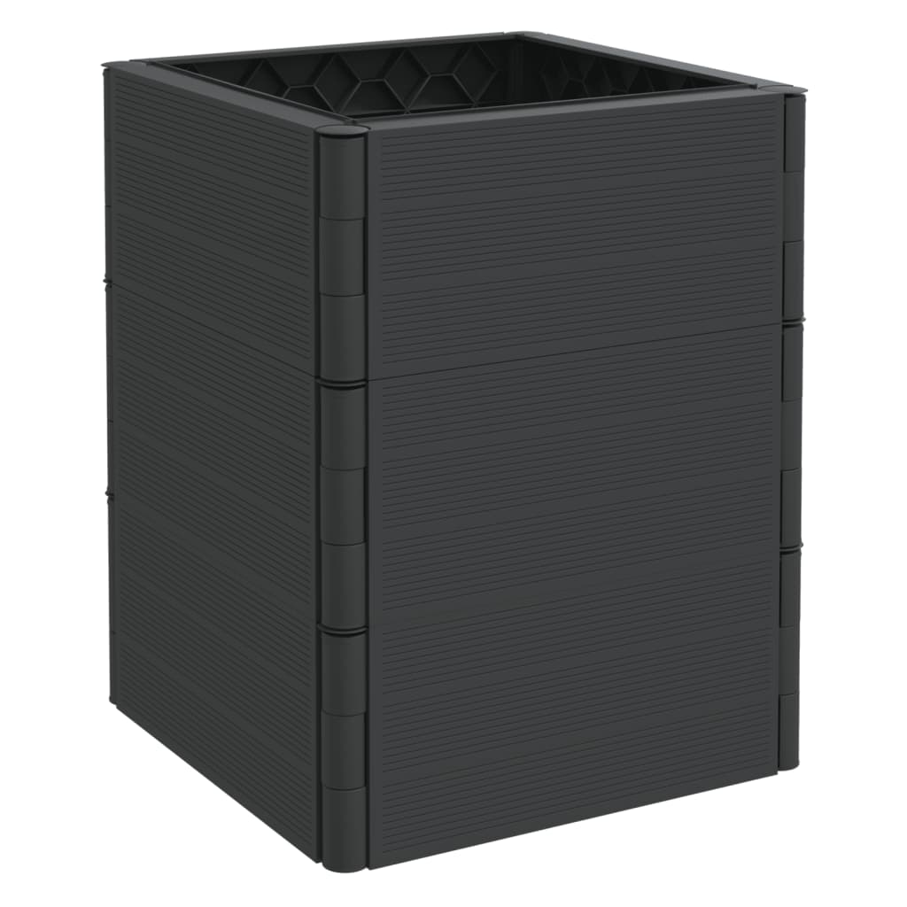 vidaXL Garden Planter Anthracite PP