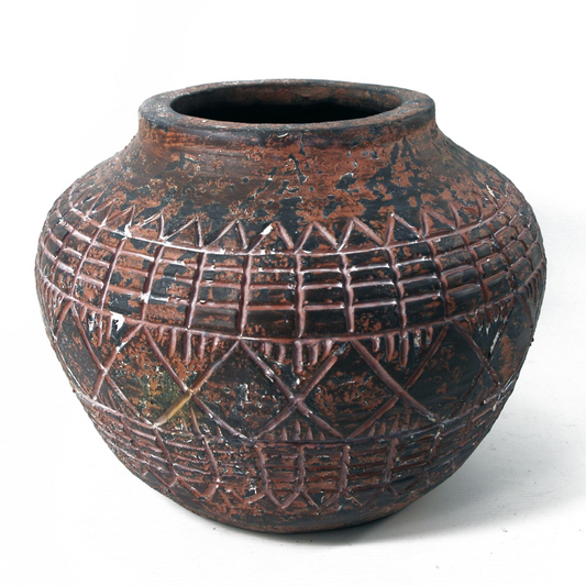 Aztec Vase Planter - 23x30cm, Stylish Plant Pot for Indoor & Outdoor Use