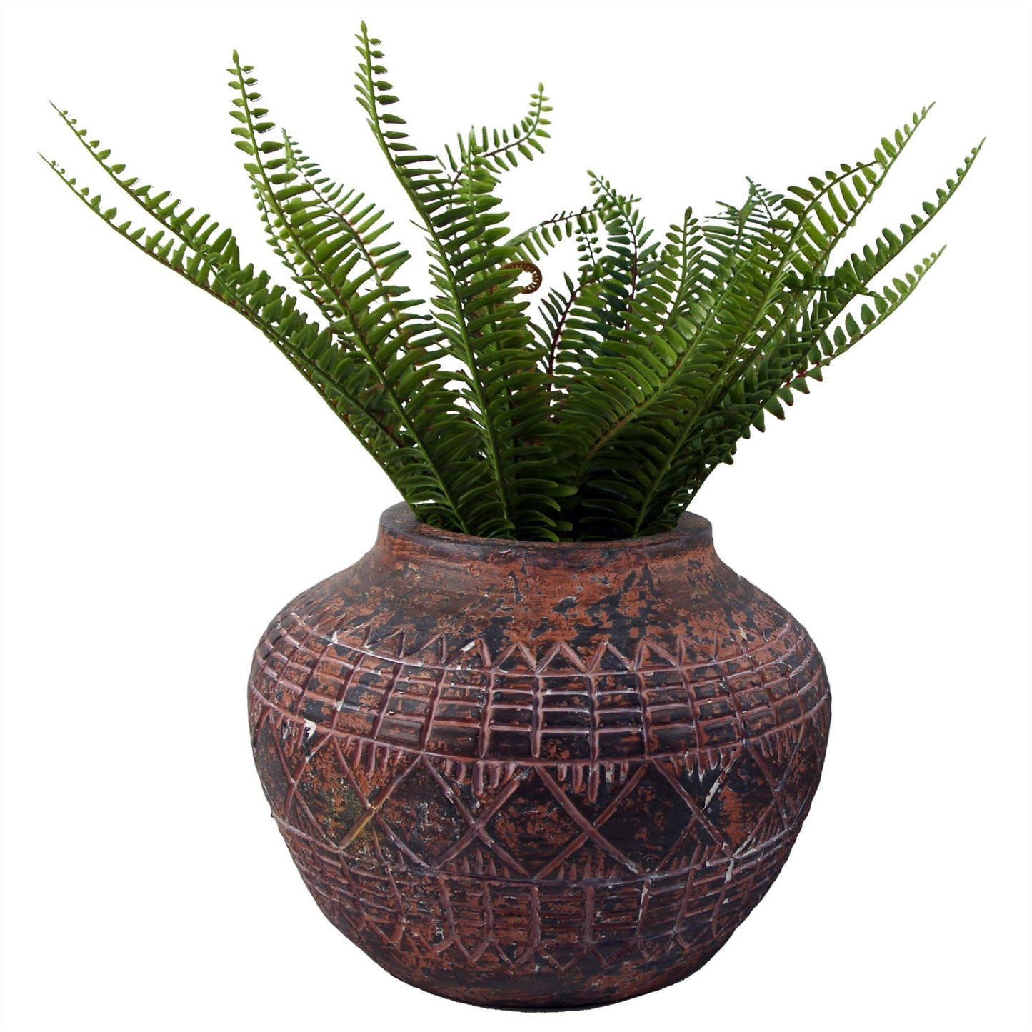 Aztec Vase Planter - 23x30cm, Stylish Plant Pot for Indoor & Outdoor Use