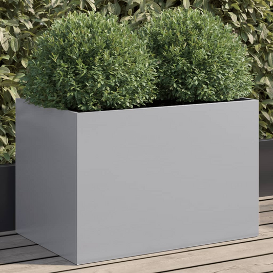 vidaXL Planter Silver 62x40x39 cm Galvanised Steel