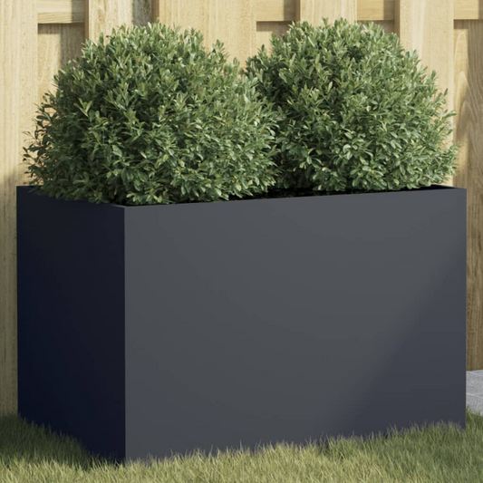 vidaXL Planter Anthracite 62x40x39 cm Cold-rolled Steel