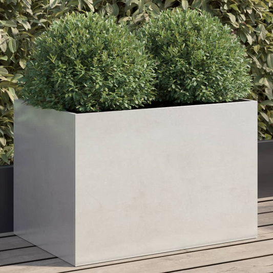 vidaXL Planter Silver 62x40x39 cm Stainless Steel