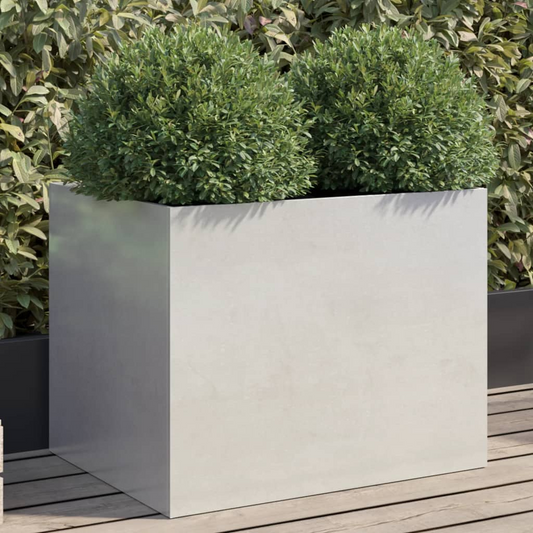 vidaXL Planter Silver 62x47x46 cm Stainless Steel